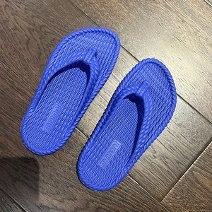 Isabel Marant flip flop purple sandal